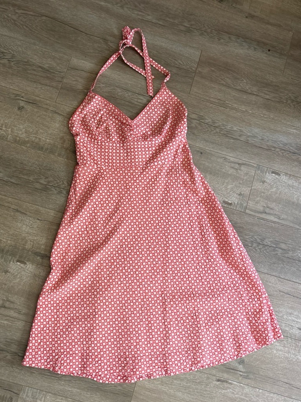 J. Crew Coral Pink Floral Midi Slip Dress